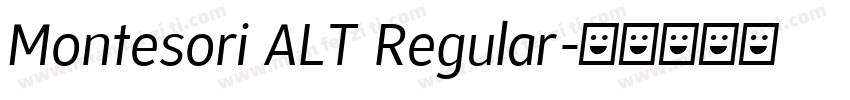 Montesori ALT Regular字体转换